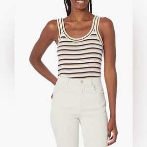NIC + ZOE Striped Vital Tank Top Size Medium